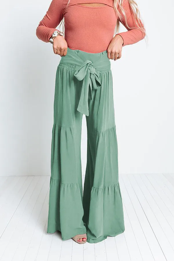 Factory Direct Sales Plain Fashion  Summer New Women's Clothing Fashion Casual Pleated Wide Leg Trousers Loose Pants display picture 36