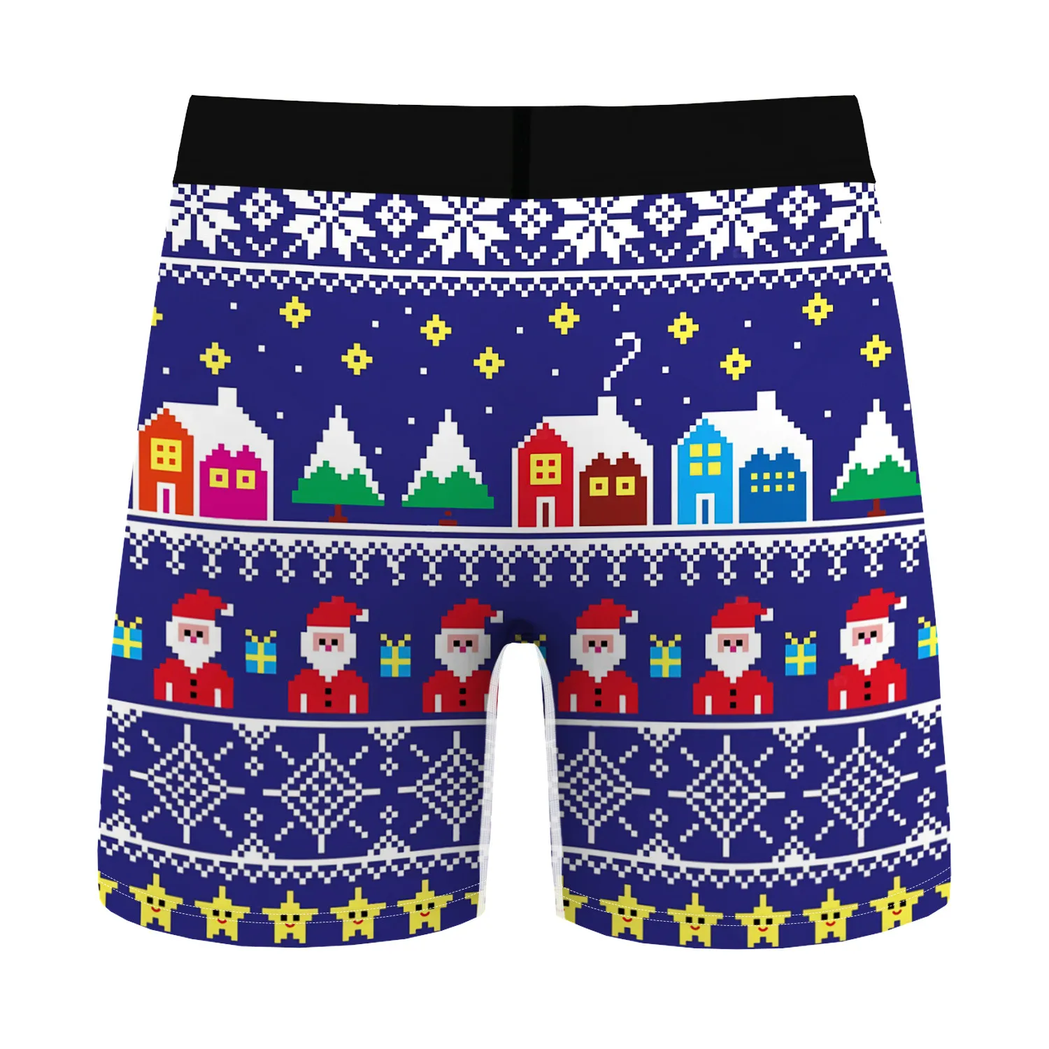 A Generation Of  Snowman Digital Printed Boxers Comfortable Breathable Men's Wear Slim Men's Underwear display picture 8