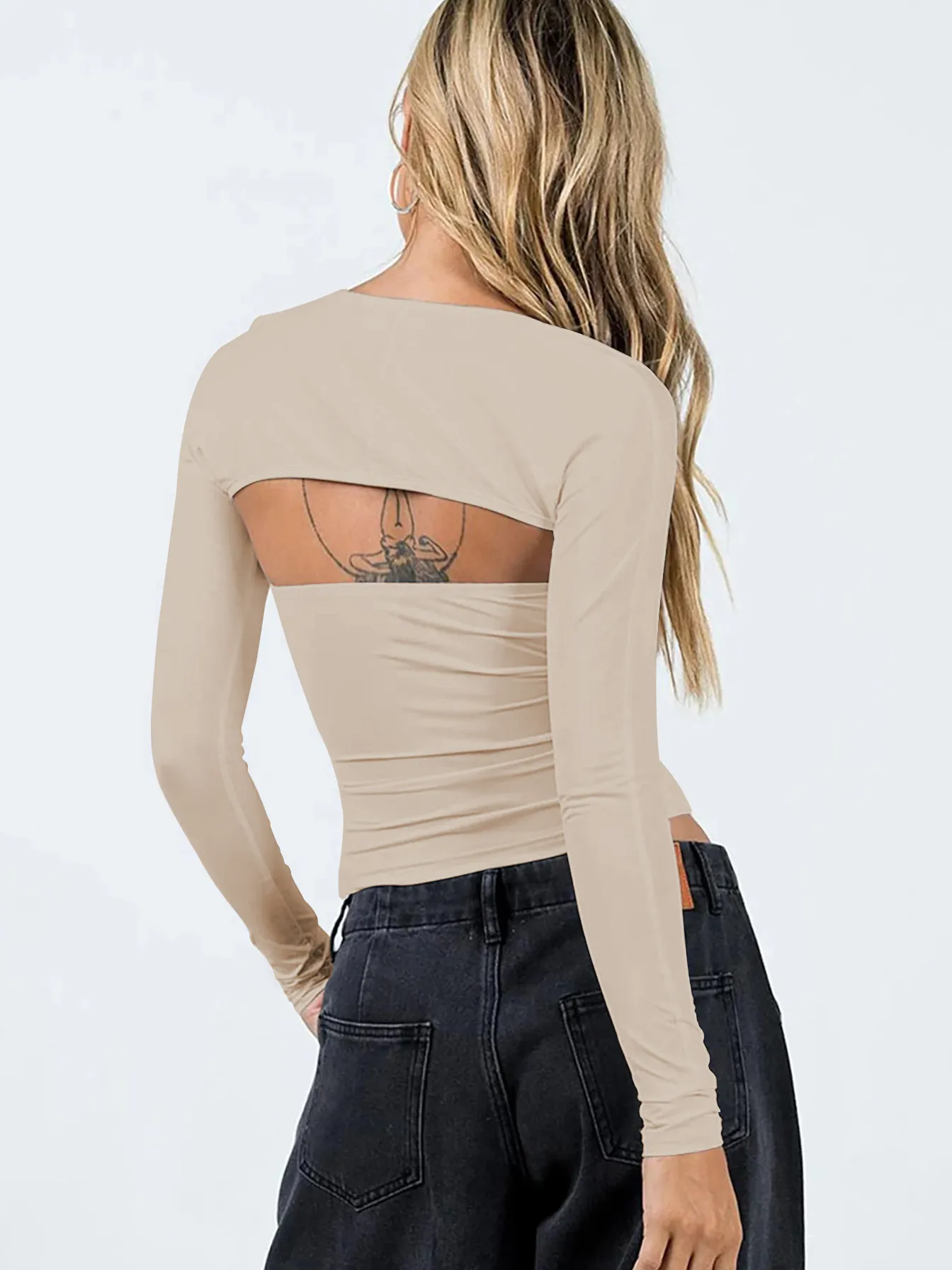 Foreign Trade Hot Girl Y2g Clothes Design Sense Slim Top Summer Inner Tube Top Vest Cardigan Two-piece Set display picture 6