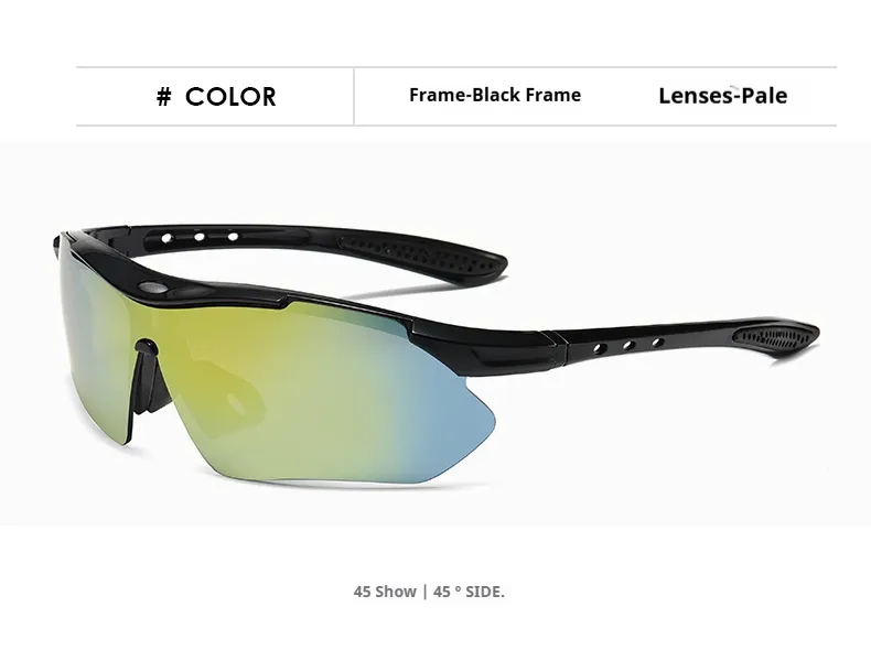 Outdoor Sports Sunglasses Trendy Sunglasses With Sunglasses Female Male Aviator Riding Glasses Wholesale 0089 display picture 14