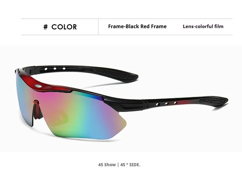 Outdoor Sports Sunglasses Trendy Sunglasses With Sunglasses Female Male Aviator Riding Glasses Wholesale 0089 display picture 15