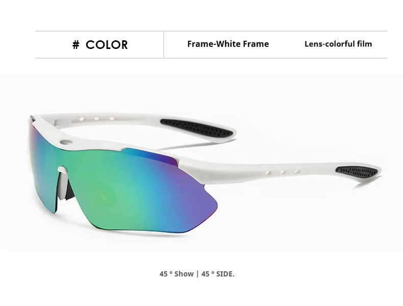 Outdoor Sports Sunglasses Trendy Sunglasses With Sunglasses Female Male Aviator Riding Glasses Wholesale 0089 display picture 5