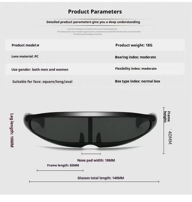 New Dolphin Sunglasses X-Men Fish-shaped Glasses Space Robot Men's Outdoor Sports Riding Sunglasses display picture 1