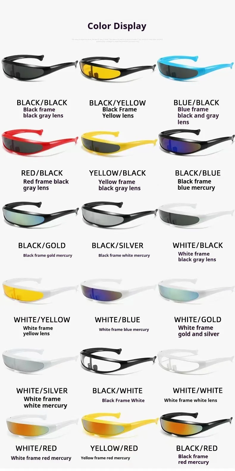 New Dolphin Sunglasses X-Men Fish-shaped Glasses Space Robot Men's Outdoor Sports Riding Sunglasses display picture 2