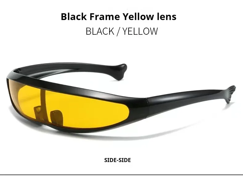 New Dolphin Sunglasses X-Men Fish-shaped Glasses Space Robot Men's Outdoor Sports Riding Sunglasses display picture 4