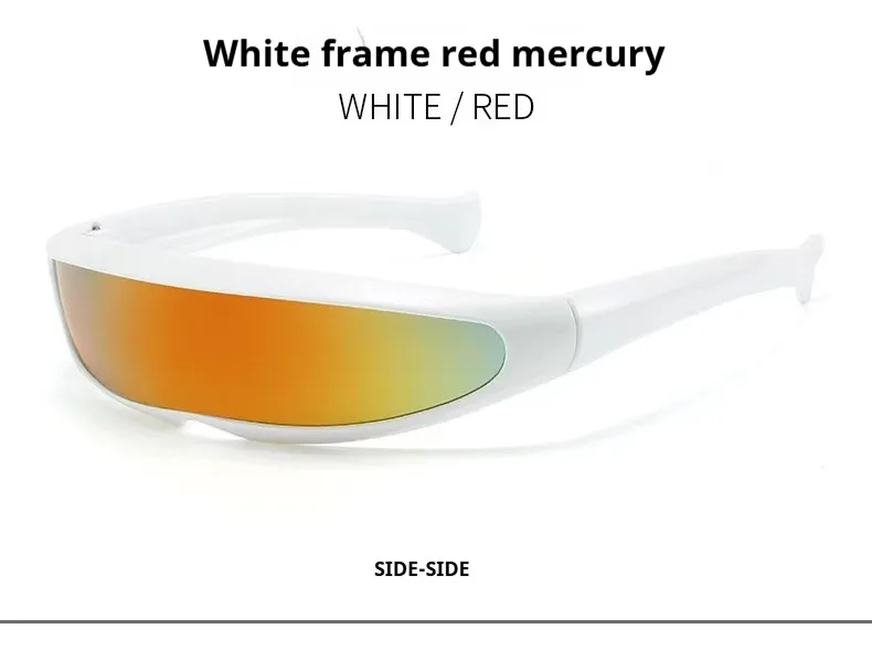 New Dolphin Sunglasses X-Men Fish-shaped Glasses Space Robot Men's Outdoor Sports Riding Sunglasses display picture 10