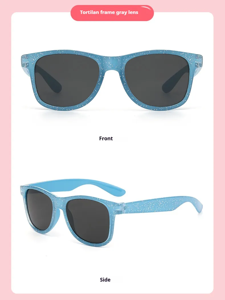 New Cartoon Colorful Printed Box Sunglasses Children's Outdoor Sunglasses Cute Baby Trendy Sunglasses display picture 4