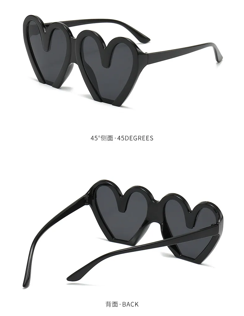 New  Photo Performance Sunglasses Funny Love Birthday Party Sunglasses Atmosphere Love Heart-shaped Sunglasses display picture 4
