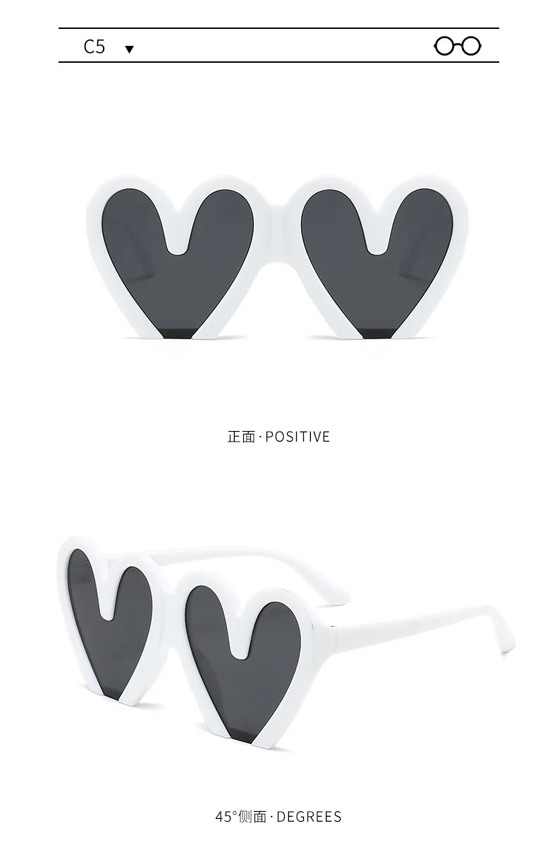 New  Photo Performance Sunglasses Funny Love Birthday Party Sunglasses Atmosphere Love Heart-shaped Sunglasses display picture 8