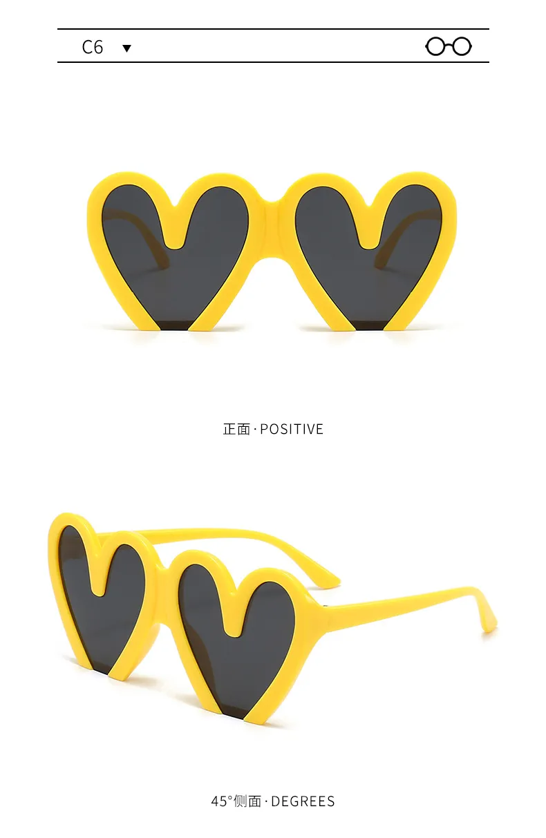 New  Photo Performance Sunglasses Funny Love Birthday Party Sunglasses Atmosphere Love Heart-shaped Sunglasses display picture 9