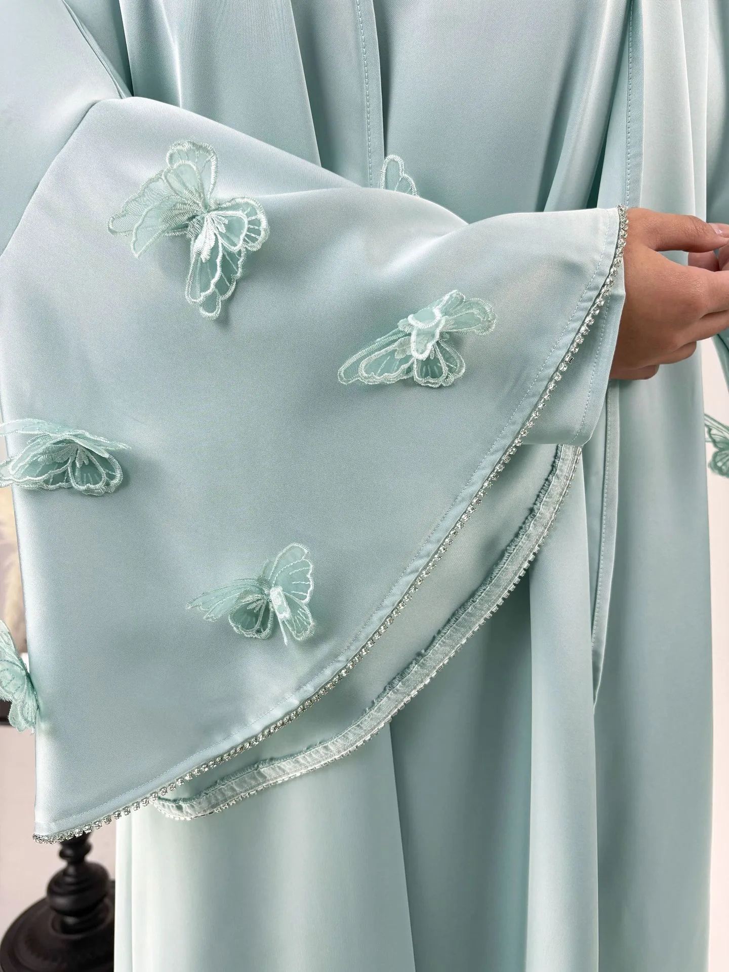 Summer Robe Hand-embroidered Butterfly Elegant Suit Loose Muslim Long Dress Elegant Simple Women's Dress display picture 6
