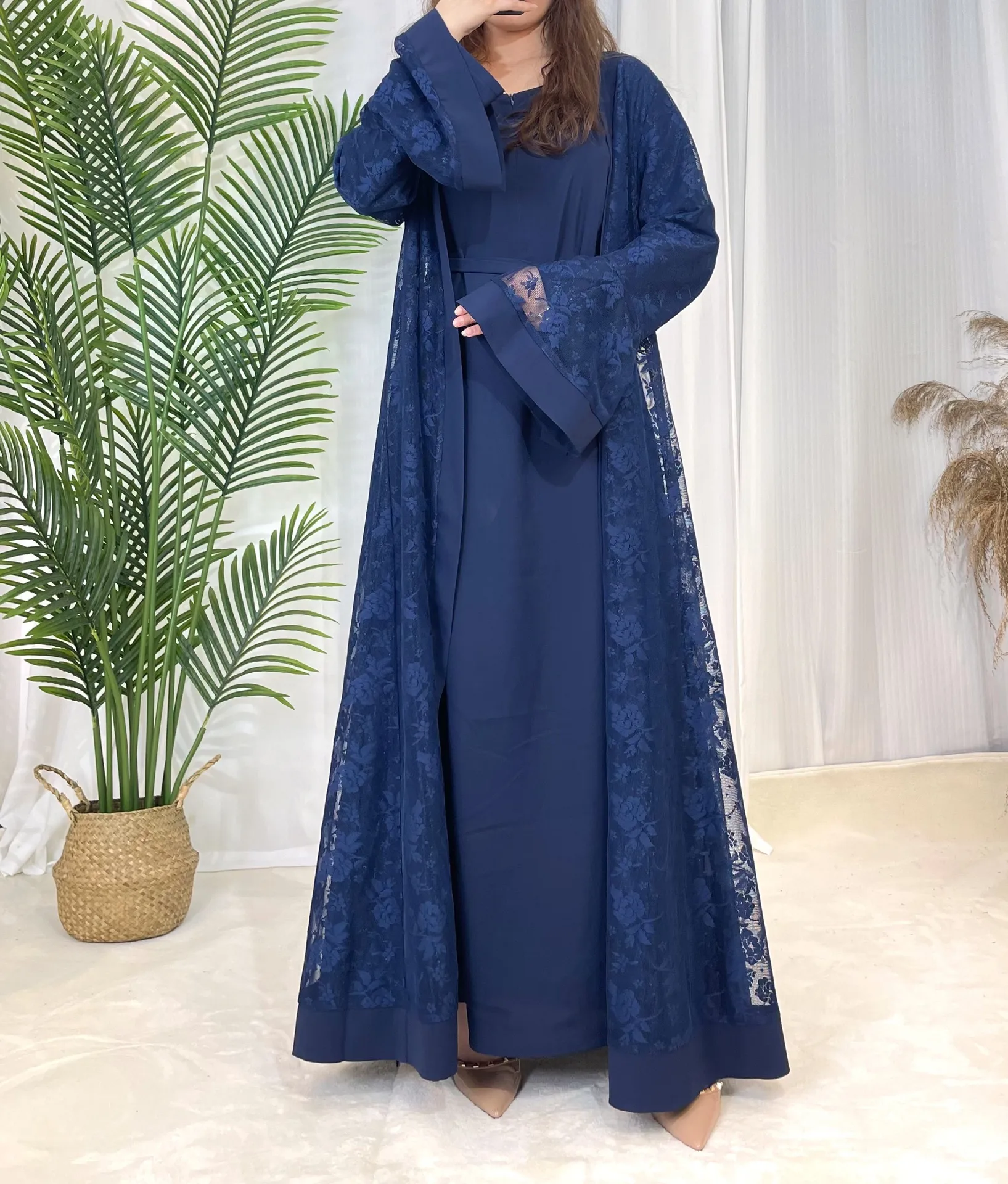 Muslim Fashion Women Islamic Traditional Dress Arab Dress Kaftan Abaya Robe display picture 4