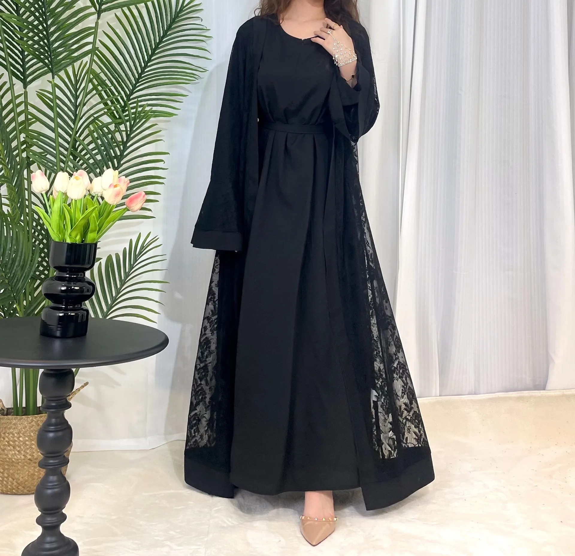 Muslim Fashion Women Islamic Traditional Dress Arab Dress Kaftan Abaya Robe display picture 11