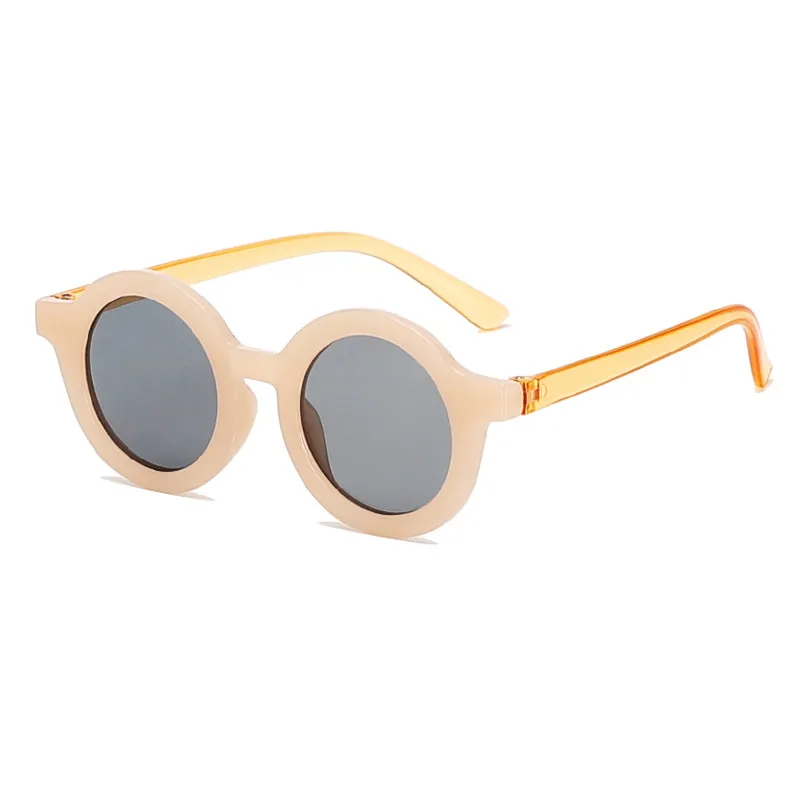 New Retro Round Frame Children's Sunglasses Anti-Blue Ultraviolet Trendy Men's Sunglasses Danish Frosted Multicolor Glasses display picture 13
