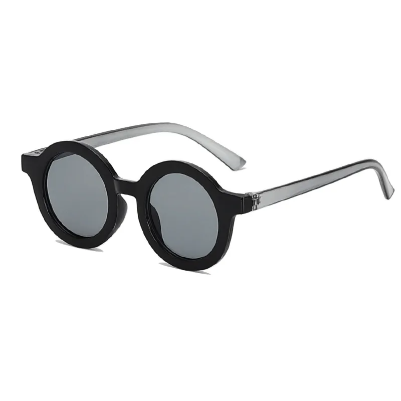 New Retro Round Frame Children's Sunglasses Anti-Blue Ultraviolet Trendy Men's Sunglasses Danish Frosted Multicolor Glasses display picture 14