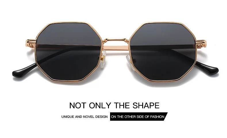New Fashion Ladies Sunglasses Classic Retro Metal Multilateral Men's Sunglasses Sunglasses Factory Straight display picture 5