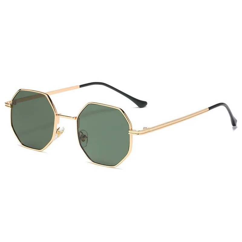 New Fashion Ladies Sunglasses Classic Retro Metal Multilateral Men's Sunglasses Sunglasses Factory Straight display picture 15