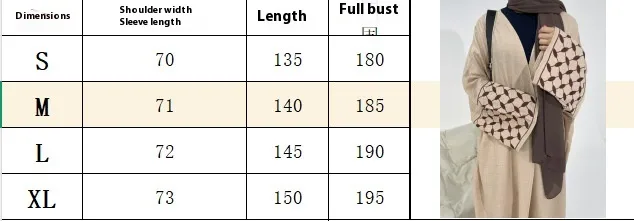 Foreign Trade Women's Clothing Muslim Clothing Abay Hand Embroidered Leaves Plaid Dress Dress Robe display picture 1