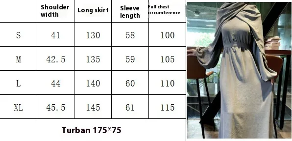Foreign Trade High Elastic Wrinkle Dress Multicolor Casual Dress Robe Abaya display picture 1