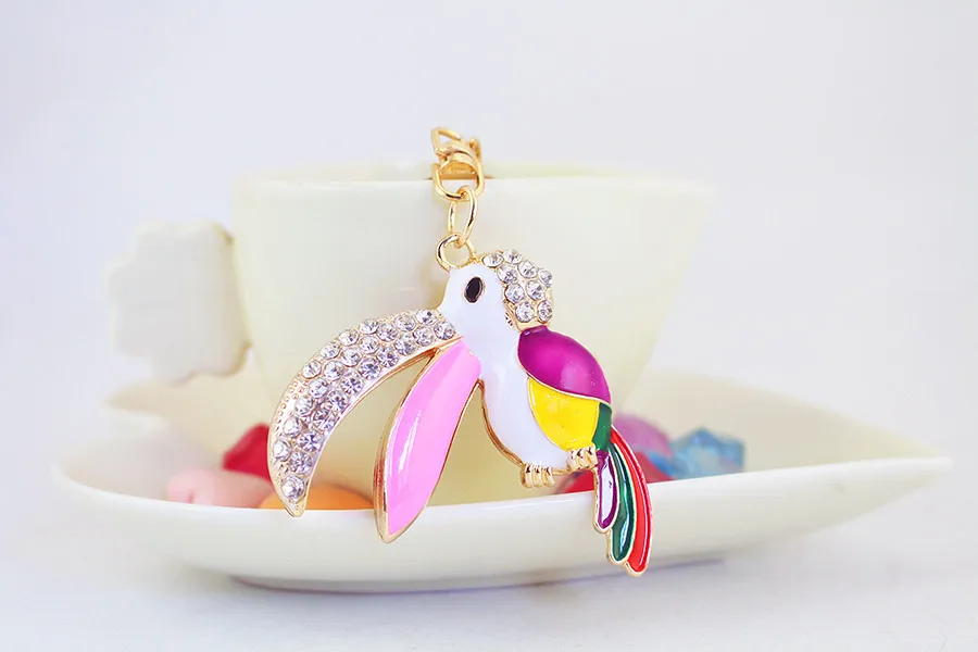 1 Piece Pastoral Parrot Alloy Unisex Keychain display picture 7