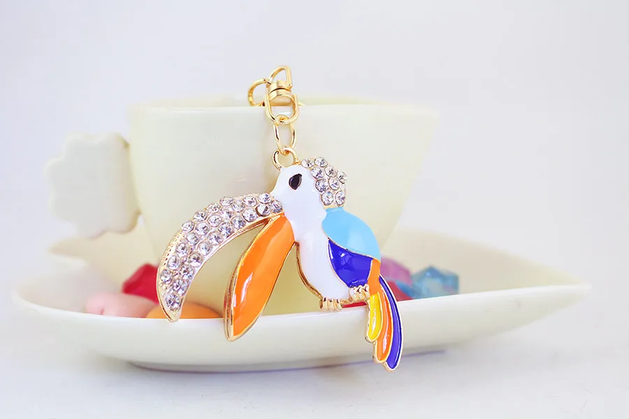1 Piece Pastoral Parrot Alloy Unisex Keychain display picture 8