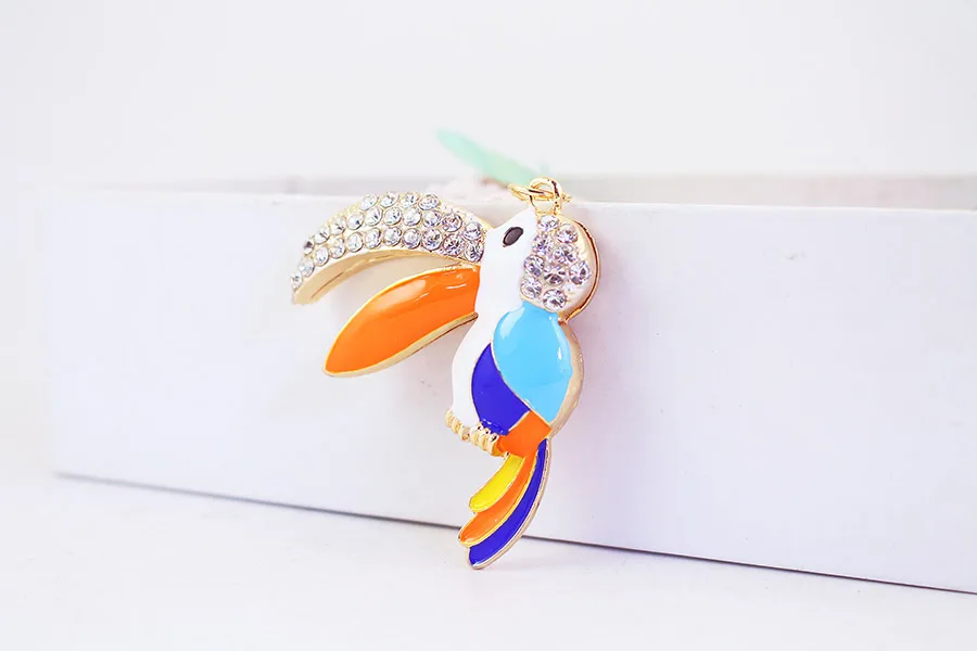 1 Piece Pastoral Parrot Alloy Unisex Keychain display picture 3