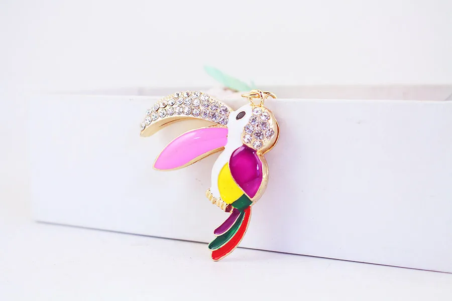 1 Piece Pastoral Parrot Alloy Unisex Keychain display picture 4