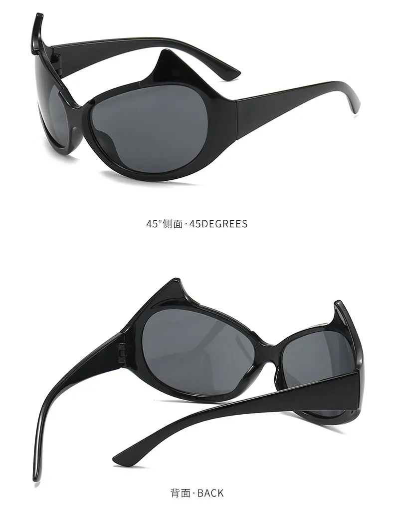 New Personality Little Devil Fashion Sunglasses  Street  Trend Men And Women Christmas Halloween Sunglasses display picture 4
