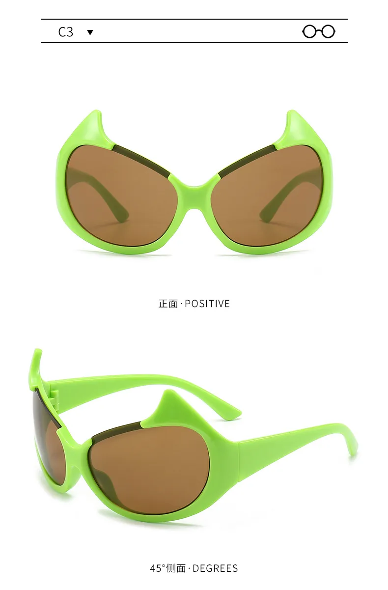 New Personality Little Devil Fashion Sunglasses  Street  Trend Men And Women Christmas Halloween Sunglasses display picture 6