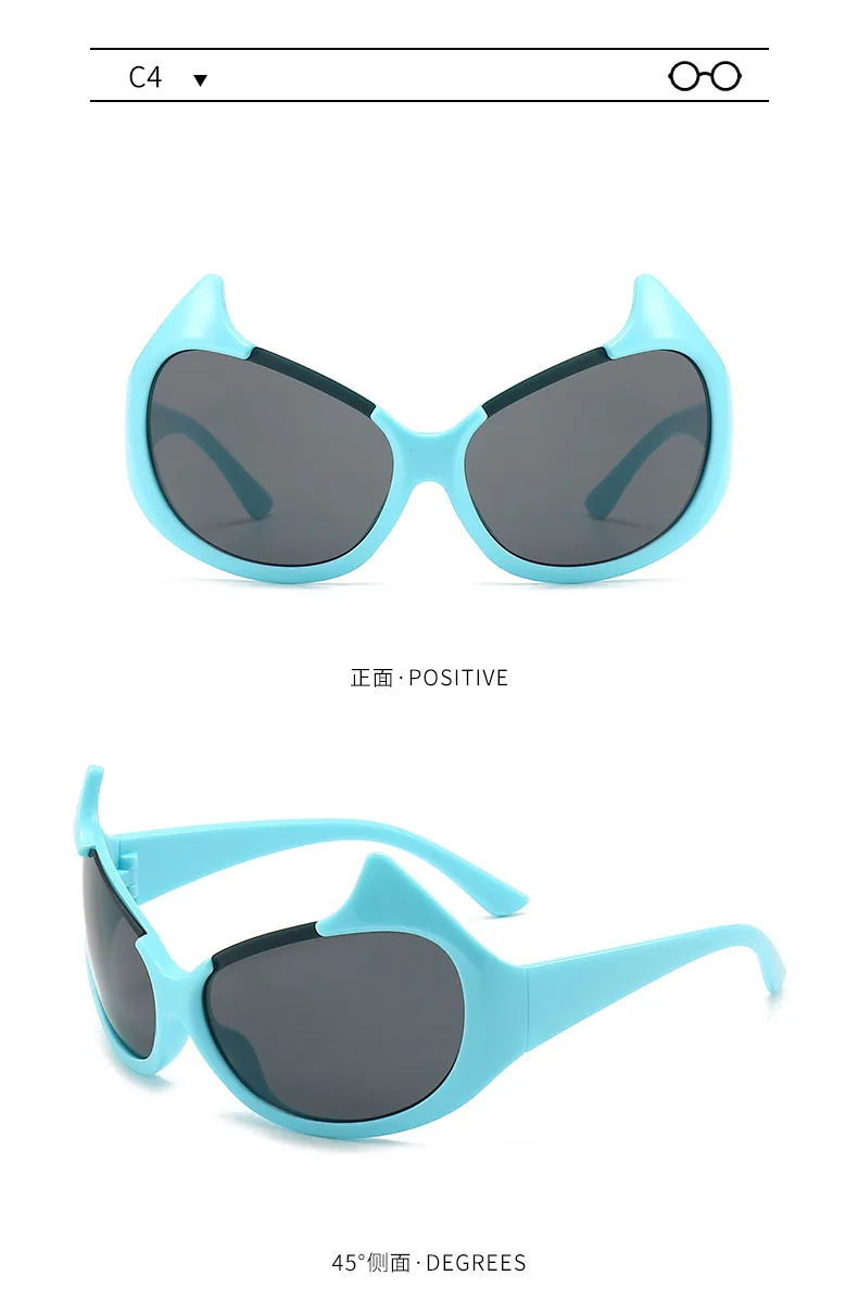 New Personality Little Devil Fashion Sunglasses  Street  Trend Men And Women Christmas Halloween Sunglasses display picture 7