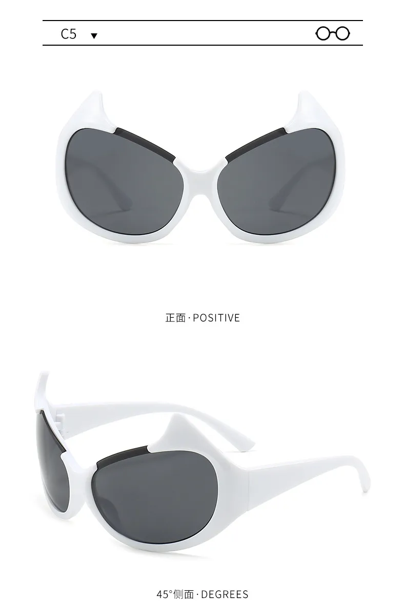 New Personality Little Devil Fashion Sunglasses  Street  Trend Men And Women Christmas Halloween Sunglasses display picture 8