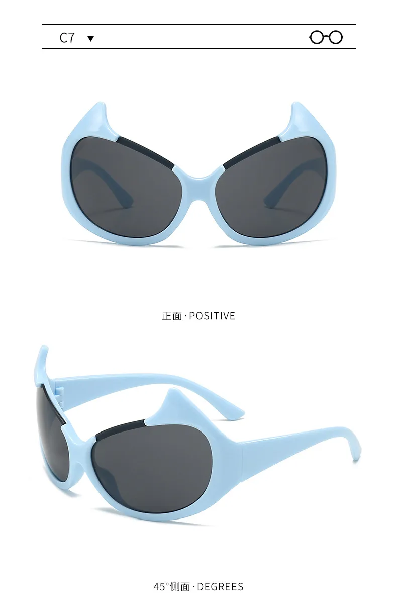 New Personality Little Devil Fashion Sunglasses  Street  Trend Men And Women Christmas Halloween Sunglasses display picture 10