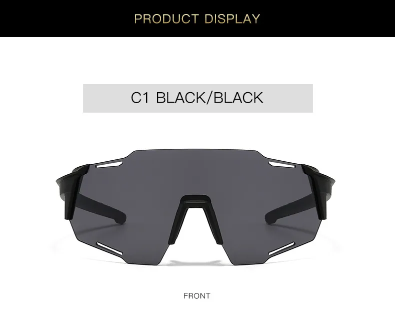 New Cycling Glasses Large Frame Outdoor Sports Sunglasses Running Wind And Sand-proof Ultraviolet Mountaineering Marathon Sunglasses display picture 4