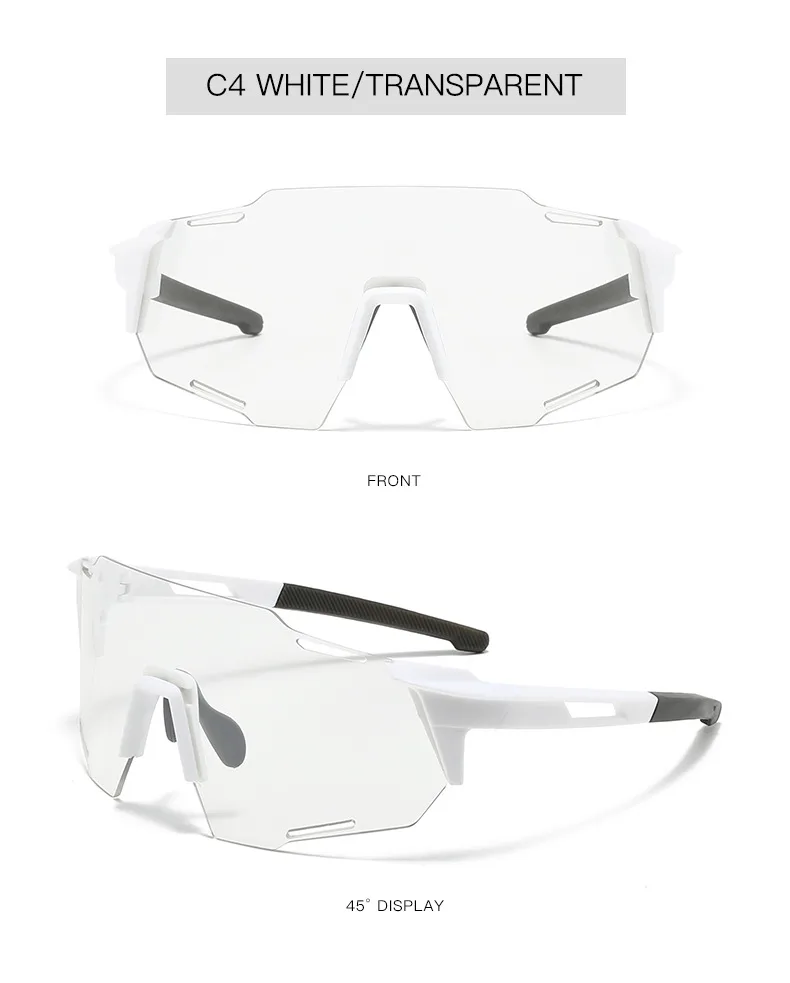 New Cycling Glasses Large Frame Outdoor Sports Sunglasses Running Wind And Sand-proof Ultraviolet Mountaineering Marathon Sunglasses display picture 8
