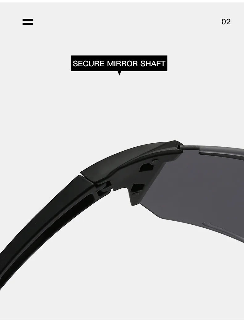 New Cycling Glasses Large Frame Outdoor Sports Sunglasses Running Wind And Sand-proof Ultraviolet Mountaineering Marathon Sunglasses display picture 12