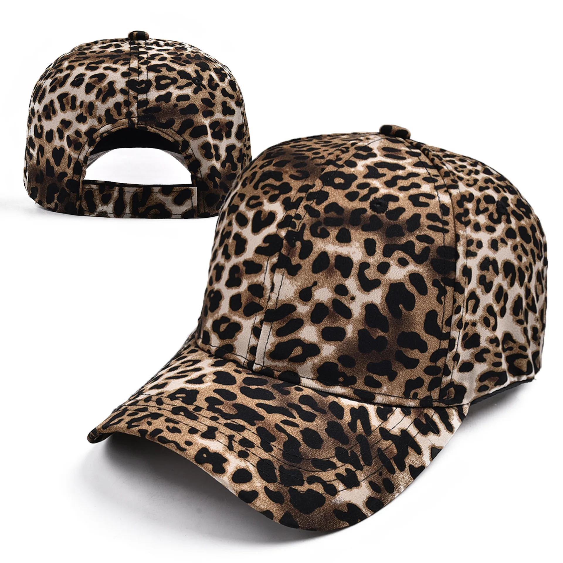 Women's Streetwear Leopard Curved Eaves Baseball Cap display picture 3