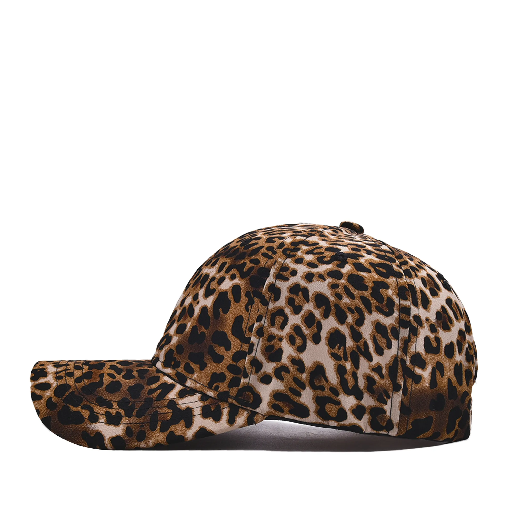 Women's Streetwear Leopard Curved Eaves Baseball Cap display picture 12