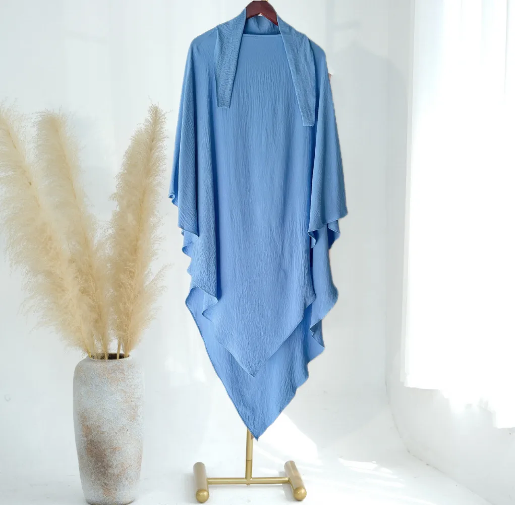Solid Color Middle East Dubai Turkey Solid Color Single Layer High Elastic Wrinkle Turban Scarf display picture 11