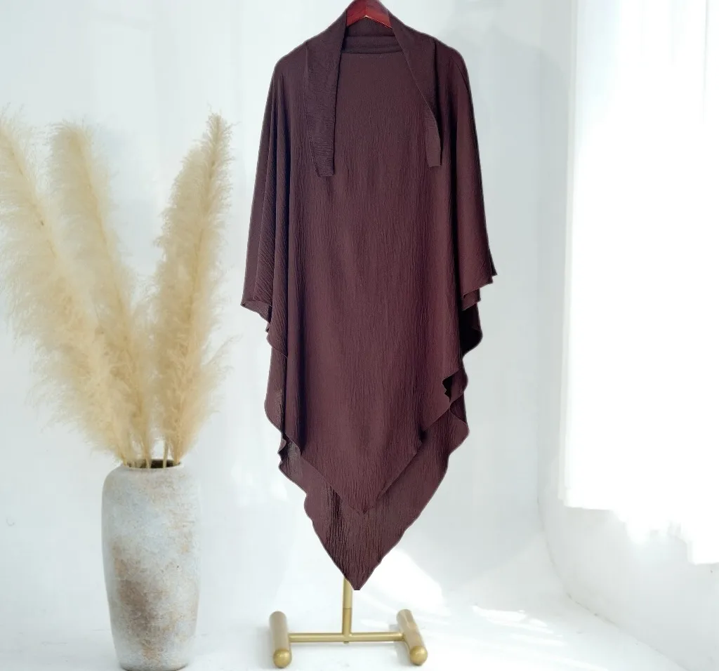 Solid Color Middle East Dubai Turkey Solid Color Single Layer High Elastic Wrinkle Turban Scarf display picture 13