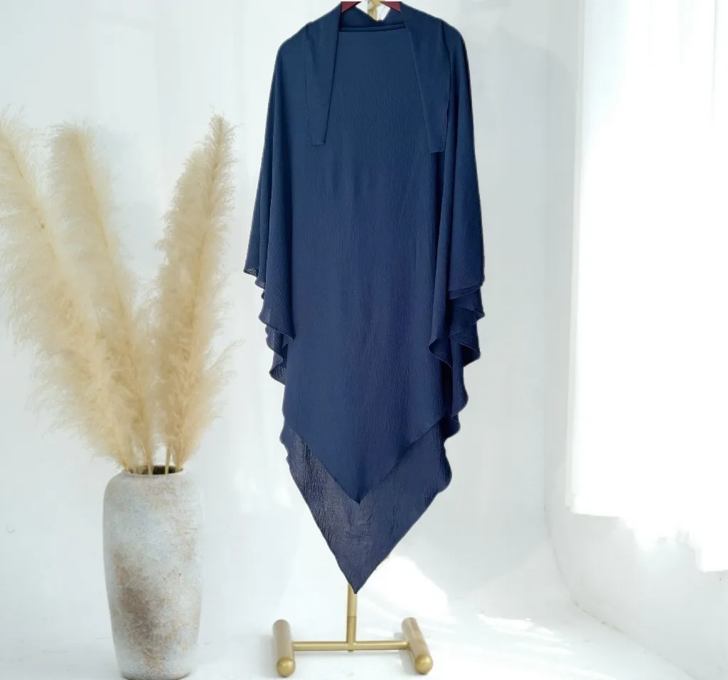 Solid Color Middle East Dubai Turkey Solid Color Single Layer High Elastic Wrinkle Turban Scarf display picture 14