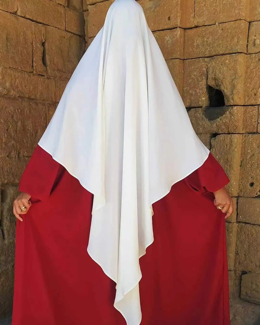 Solid Color Middle East Dubai Turkey Solid Color Single Layer Double Layer Three Layer Scarf display picture 4