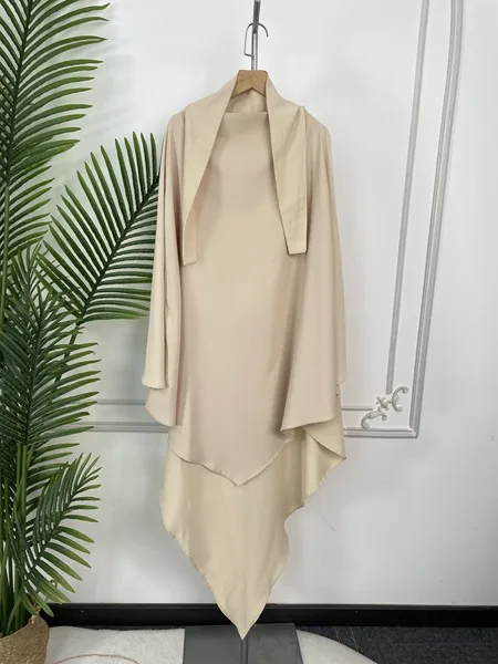 Solid Color Middle East Dubai Turkey Solid Color Single Layer Double Layer Three Layer Scarf display picture 15