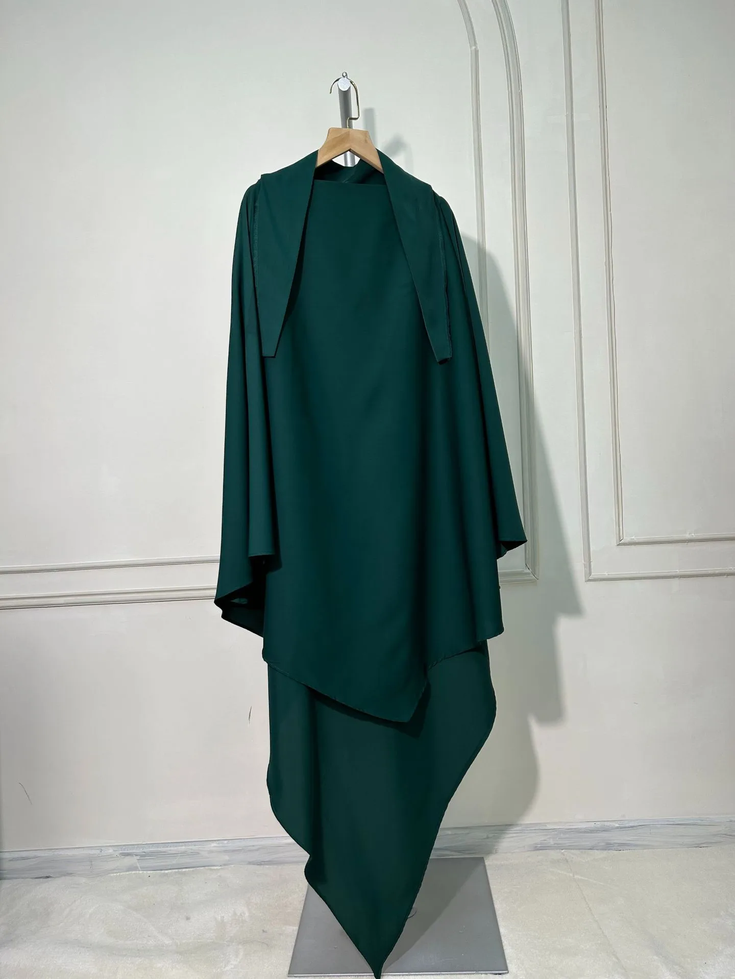 Solid Color Middle East Dubai Turkey Solid Color Single Layer Double Layer Three Layer Scarf display picture 17