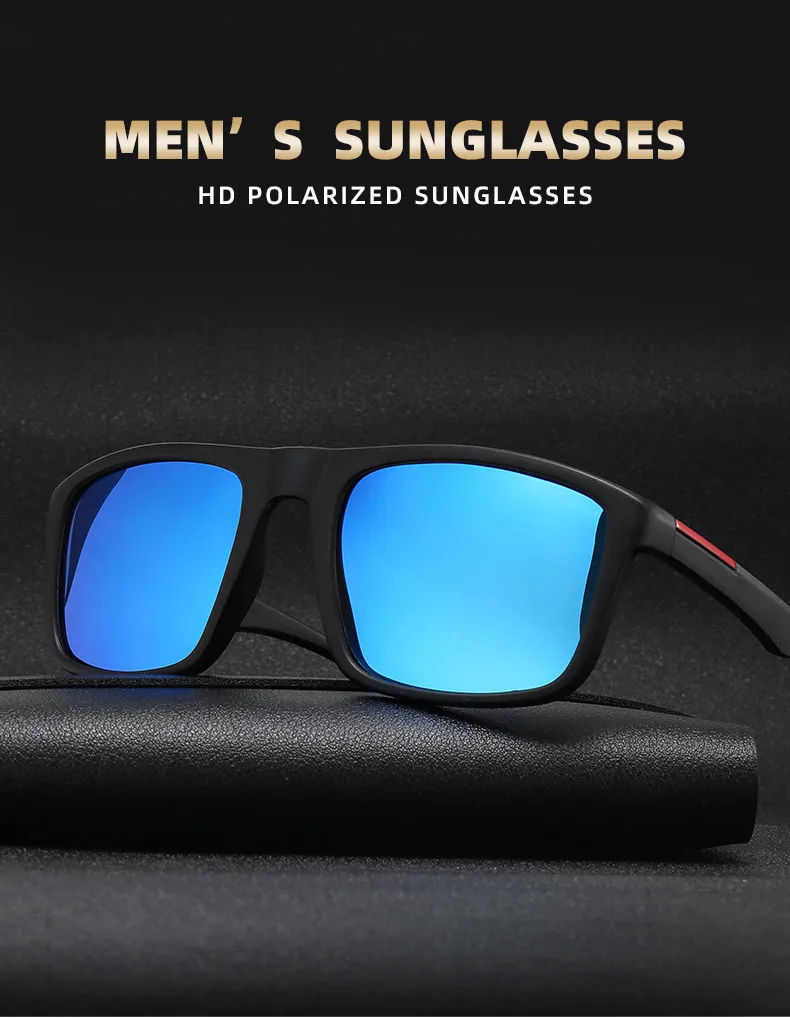 P0089 Fashion Men's Driving Polarized Sunglasses Outdoor Leisure Sunglasses  Travel Sunglasses P0101 display picture 1