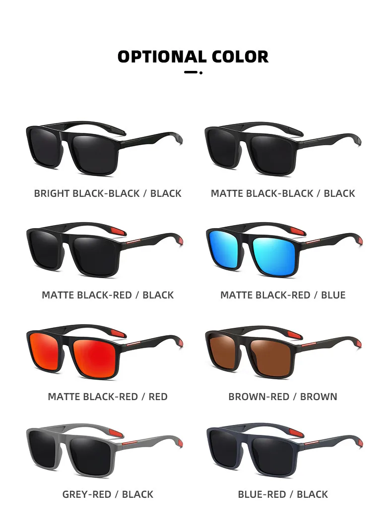 P0089 Fashion Men's Driving Polarized Sunglasses Outdoor Leisure Sunglasses  Travel Sunglasses P0101 display picture 4