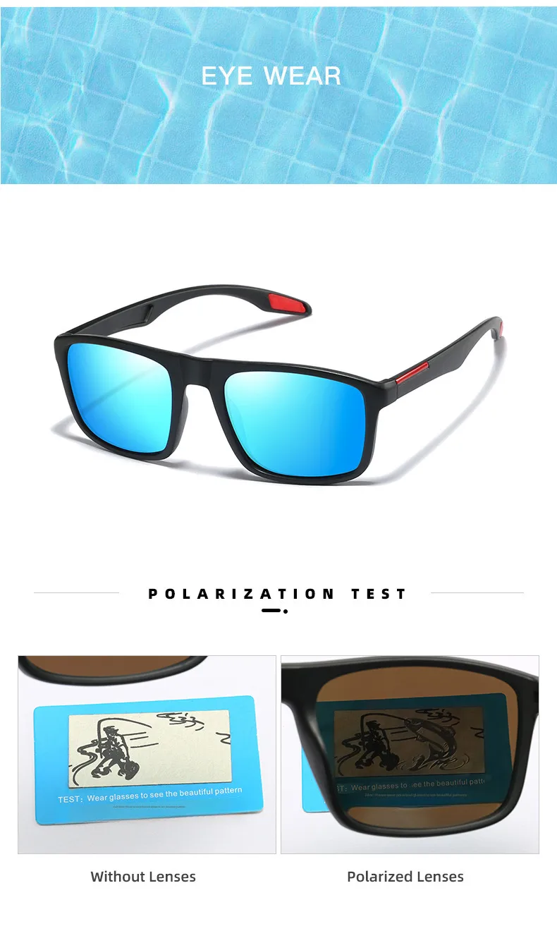 P0089 Fashion Men's Driving Polarized Sunglasses Outdoor Leisure Sunglasses  Travel Sunglasses P0101 display picture 5