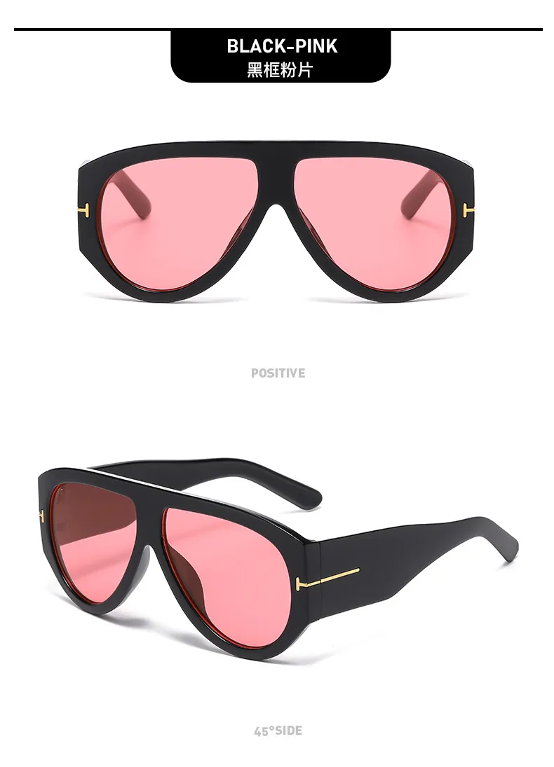 Pilot T Toad Sunglasses Women's   Personality Large Frame Glasses Fashionable Simple Men's Sunglasses display picture 15