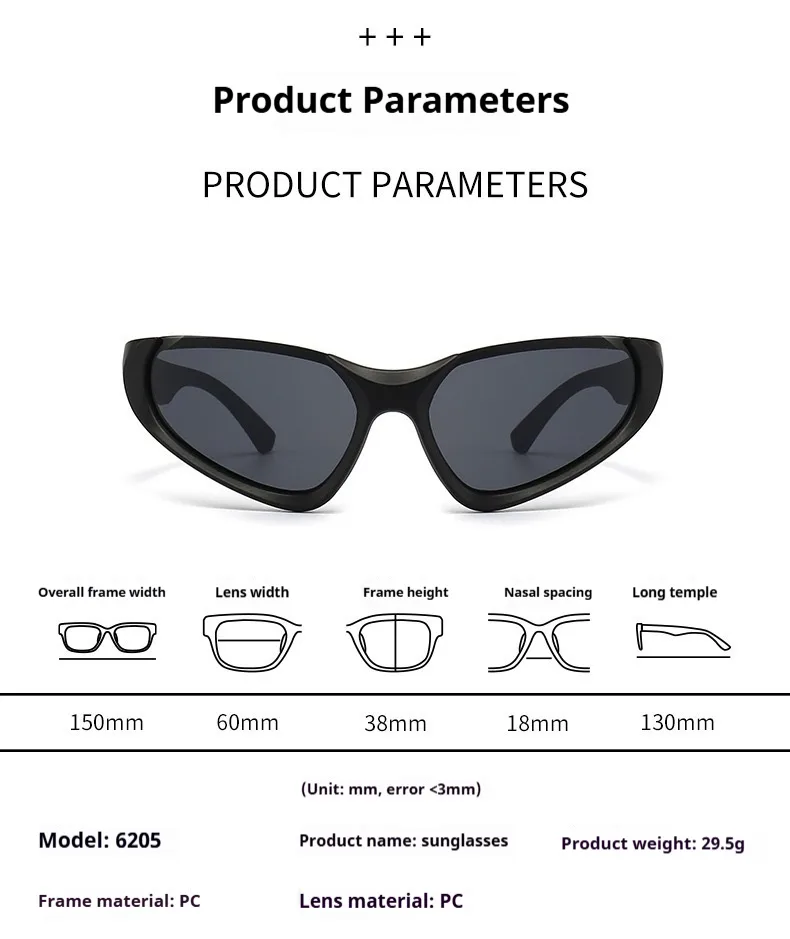 New Women's Sunglasses   Sports Glasses Online Live Street Shooting Men's Sunglasses display picture 6