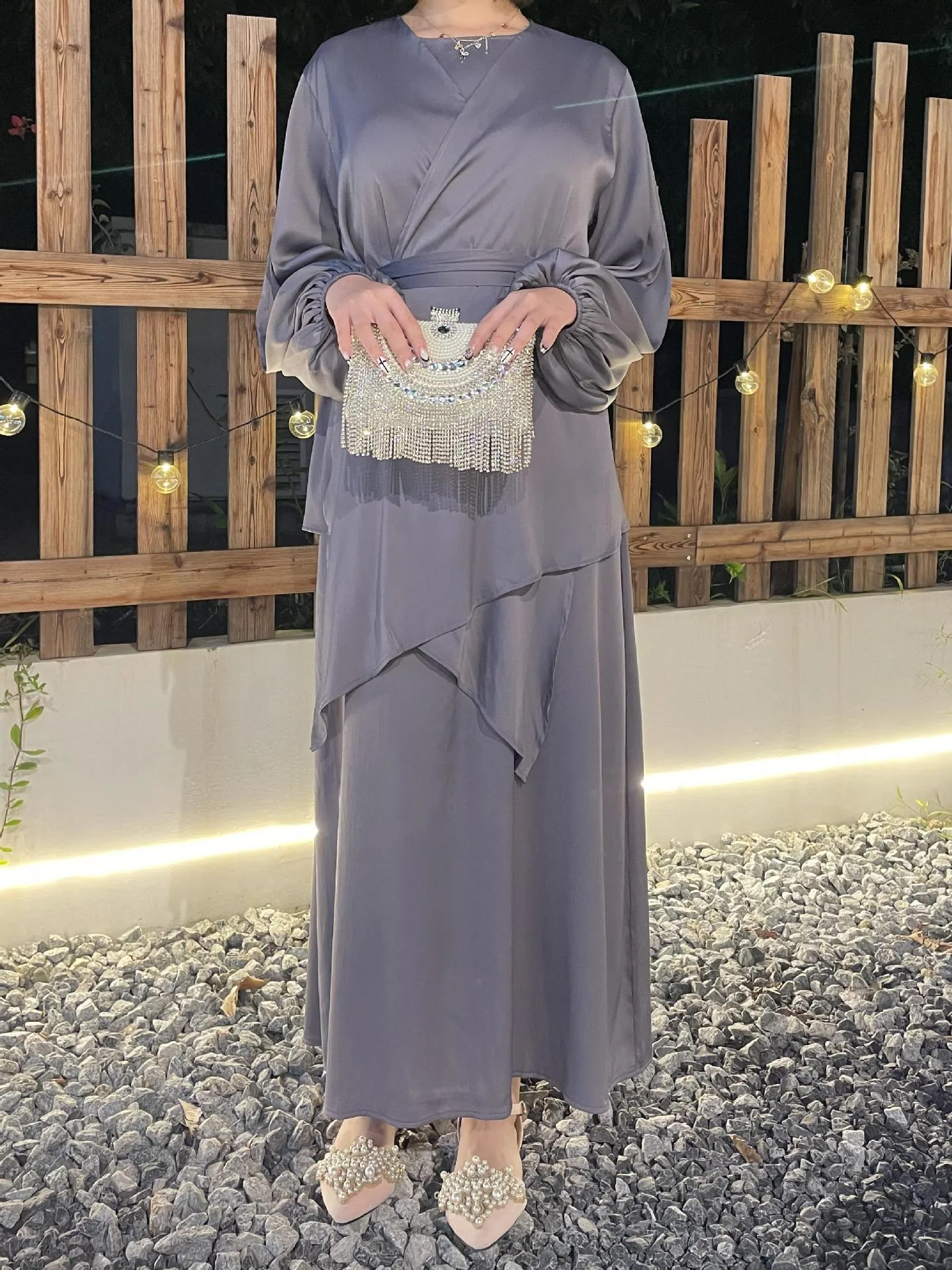 Foreign Trade Women's Clothing Muslim Clothing Abaya New Robe Dress Long Dress display picture 2