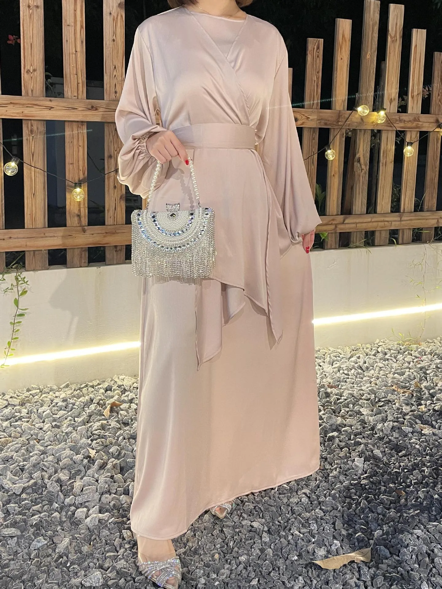 Foreign Trade Women's Clothing Muslim Clothing Abaya New Robe Dress Long Dress display picture 5